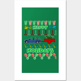 Merry chrismas, car guy, car enthusiast merry chrismas (e46 m3 e91) Posters and Art